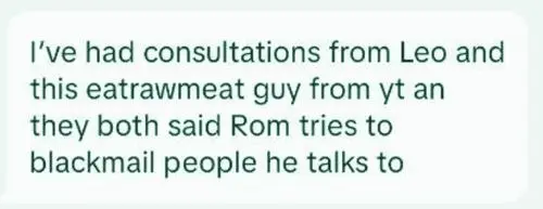 Screenshot evidence involving Chris, Leo, consulting, and slander, first image