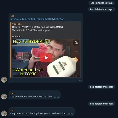 Screenshot of deleted Residentraw promotion