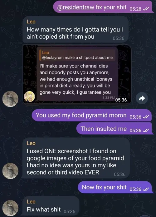 Telegram correction screenshot, first image