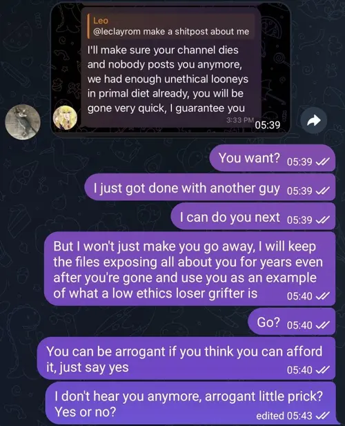 Telegram correction screenshot, fourth image