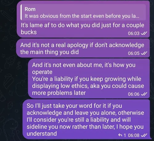 Telegram correction screenshot, eighth image