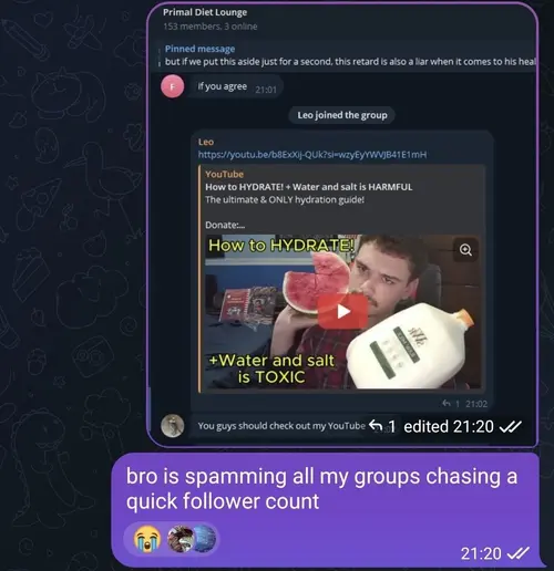 Telegram promotion screenshot, second image