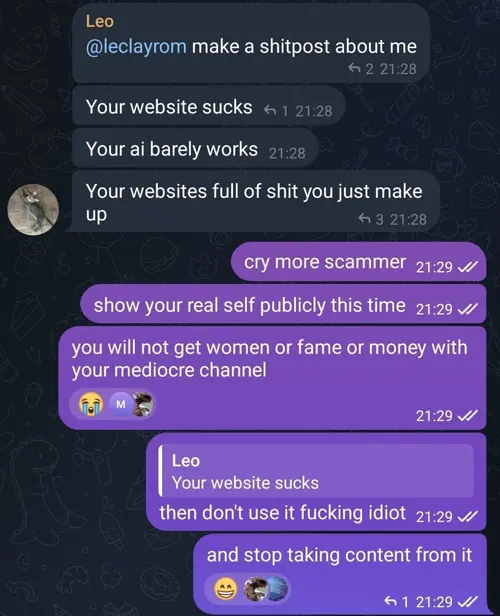 Telegram promotion screenshot, third image